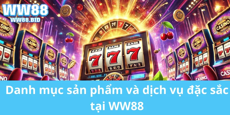 Danh mục sản phẩm và dịch vụ đặc sắc tại WW88