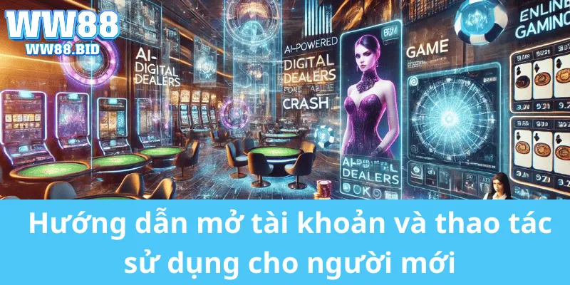 Hướng dẫn mở tài khoản và thao tác sử dụng cho người mới